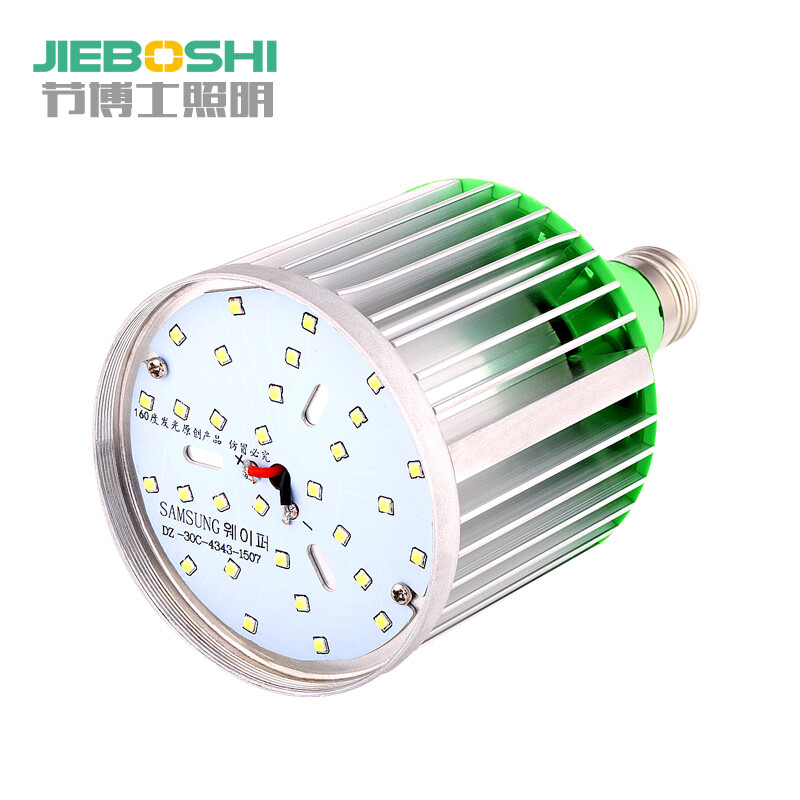 节博士LED球泡灯 E27螺口18W36W50W100W工程工厂照明 E40卡口灯泡 莲花灯E27螺口白光 80W