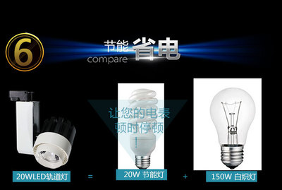 商业工程照明品牌2015款20W30W餐厅客房COB轨道灯生产厂家-首商网